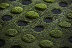 Ullmatta – Avocado Spiral | Handtuftad 200×200 cm