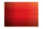 Ullpläd – Gradient Röd | Handvävd 130×180 cm