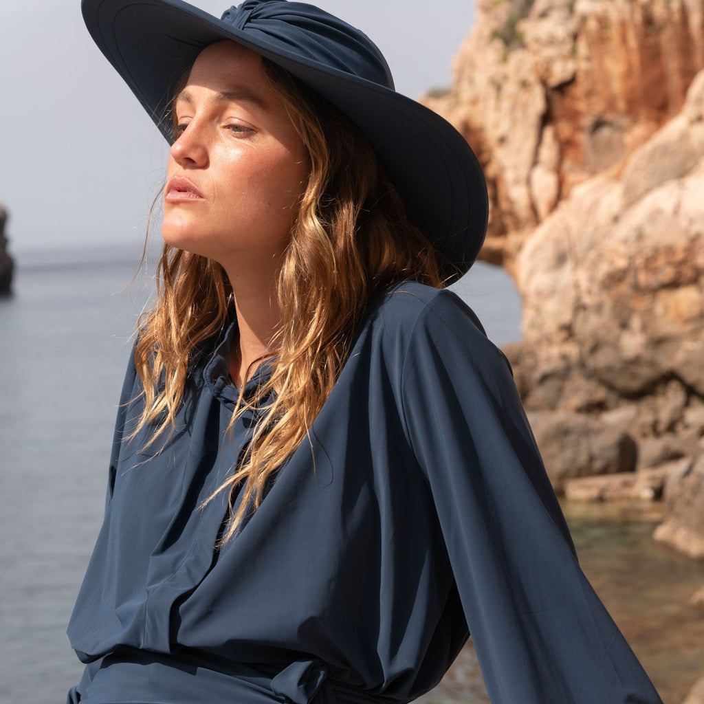Bahamas UV-hatt – Marinblå