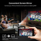 Mini Projektor 4K WiFi 6 – Android 11 & 130" Skärm