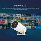 Mini Projektor 4K WiFi 6 – Android 11 & 130" Skärm